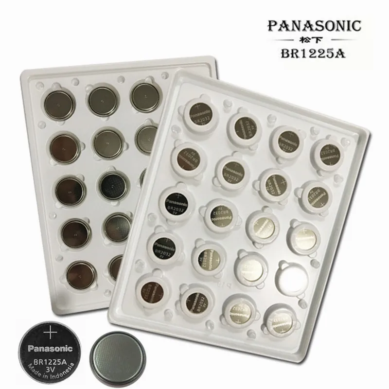 

20pcs/lot New Original Panasonic BR1225A BR1225 1225 3V Wide temperature button lithium batteries/High temperature battery