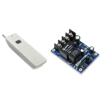 

DC 12-48V 1CH Wireless Relay Remote Control Switch Radio Light Switch Remote Home Power Switch Receiver Transmitter 315/433Mhz