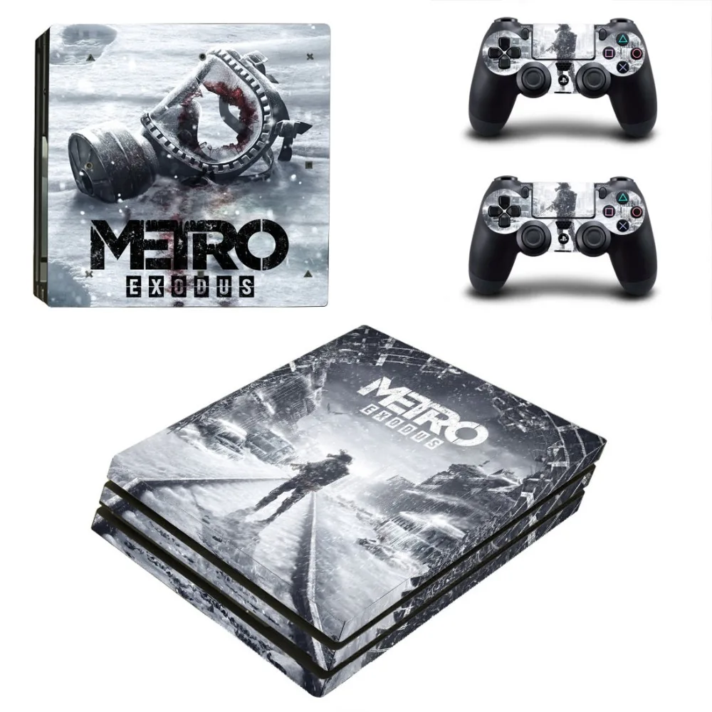 Metro Exodus PS4 Pro кожи Стикеры для sony Игровые приставки 4 консоль и контроллеры PS4 Pro кожи виниловая наклейка, стикер