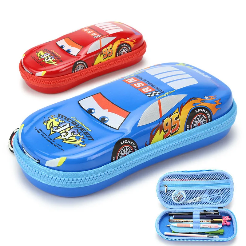 

Cute PU School Pencil Case Kawaii Cartoon Car Penalty Pencilcase Large Kids Boys Girls Gifts Pen Bag Zipper Waterproof Pouch Box