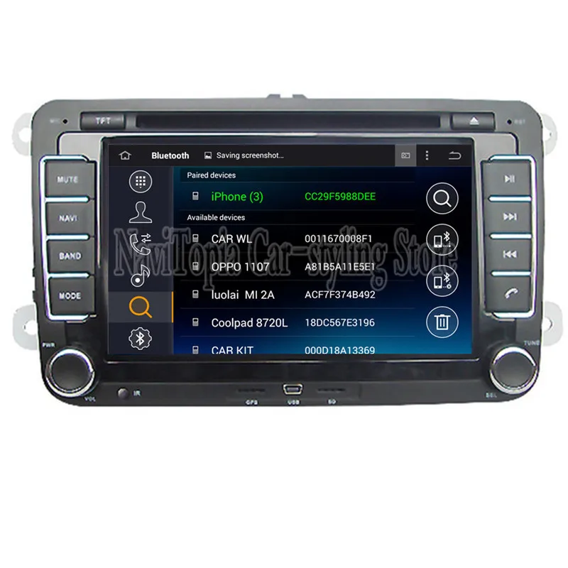 Clearance Ectwodvd Android 9.0 Car Multimedia DVD Player for VW CROSS GOLF/BLUE MOTION for SPORTLINE/BORA/AMAROK GPS Navigation 5