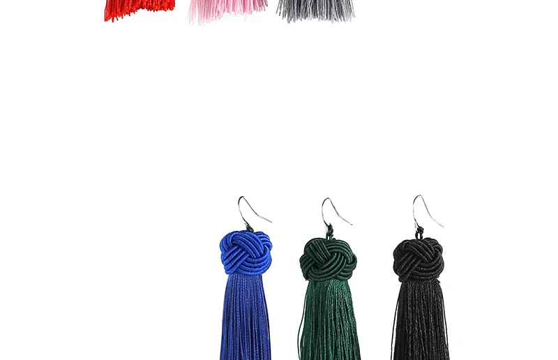 BTSETS Long Tassel Fringe Earrings Women Bohemian Dangle Drop Earring Wedding Statement Hanging Earrings Fashion Jewelry (2)
