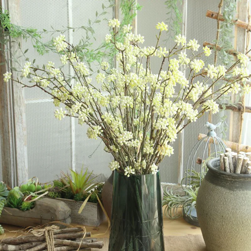 

1pcs Christmas Flower Core Artificial Flowers for Home Garden Decoration Party Wedding Supplies Floral Decor Fake Flowers