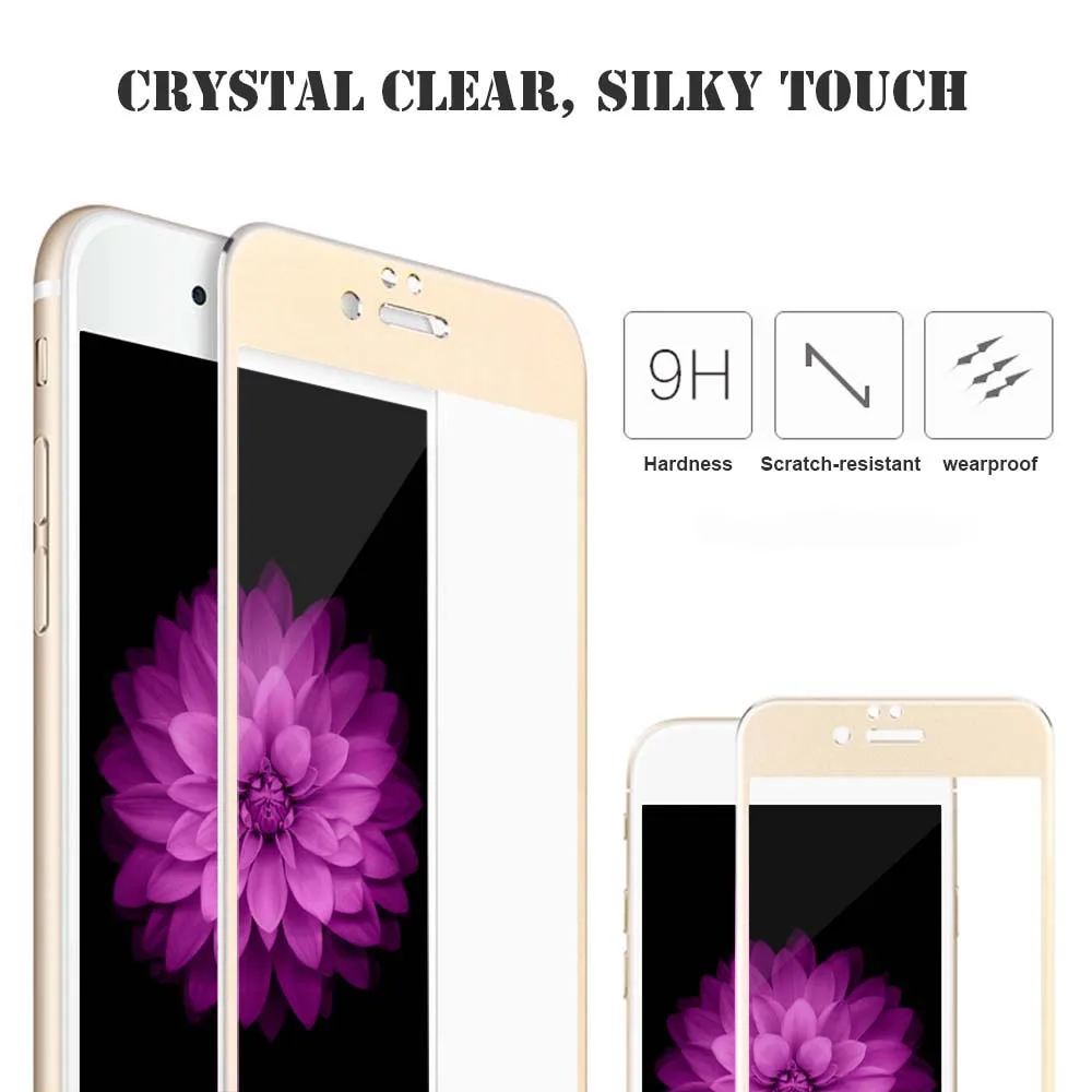 Goedkoop 7 Plus Volledige Cover Gehard Glas Voor iPhone 7 Plus Screen Protector HD 9 H Krasbestendig 3D Gebogen Beschermfolie Guard Cover