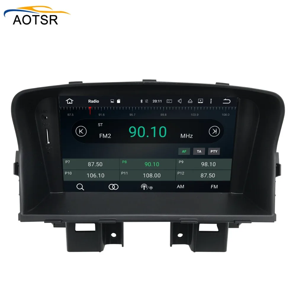 Discount IPS Screen Android 8.1 Car multimedia dvd player head unit For CHEVROLET CRUZE 2008 -2012 GPS Navigation radio auto stereo 4+32G 5