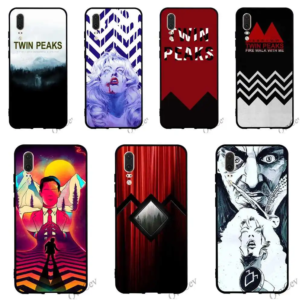 

Colorful Twin Peaks Fire Walk with Me Phone Cover for Huawei P10 Lite Case P8 P20 Pro P9 Mini P Smart Mate 10 20 Shell