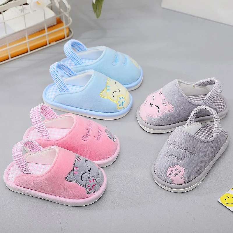 

1-4 years old toddler shoes baby children spring autumn slippers boys girls slip-proof home Indoor soft soles Infant cloth shoes