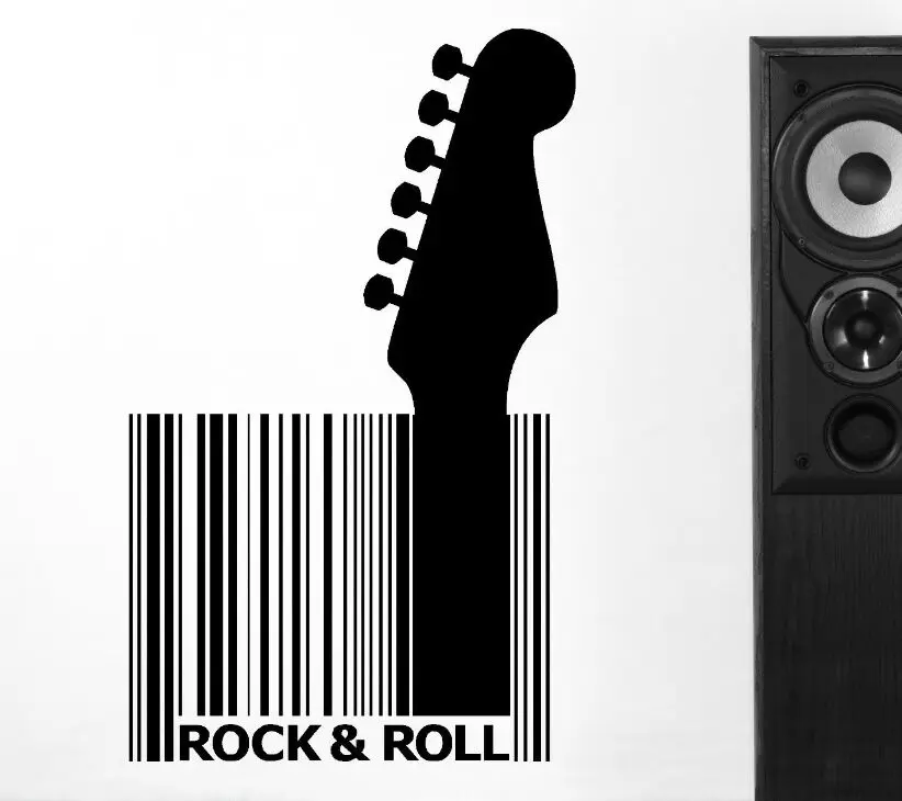 Wall Stickers Rock N Roll Guitar Barcode Music Studio Cool Art Decal Vinyl Room Donnadivat Com Wall Stickers Rock N Roll Guitar Barcode Music Studio Cool Art Decal Vinyl Room Donnadivat Com