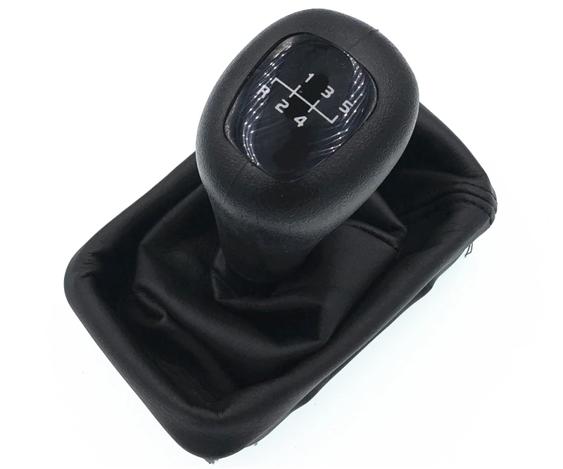 

Black 5 Speed Gear Shift Knob Gaiter Boot Cover HZTWFC-10.3 For Mercedes Benz W202 C W208 CLK W210 E