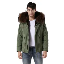 Мужская меховая парка с большим воротником из натурального меха енота, высокое качество, новая модная мужская зимняя верхняя одежда, куртка