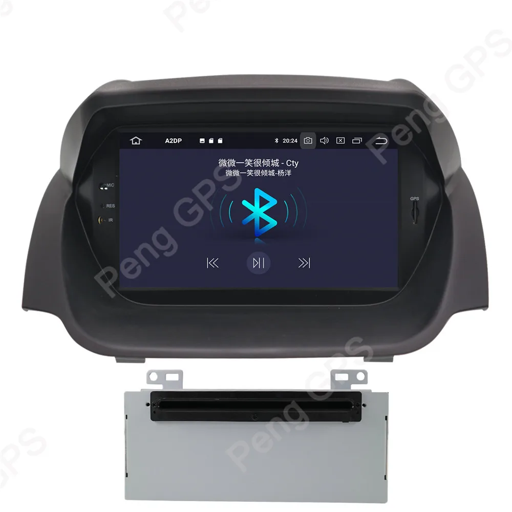 Flash Deal 2 Din Stereo Android 9.0 Syetem for Ford Fiesta 2013-2016 GPS Navigation CD DVD Player 1024*600 Bluetooth 8" IPS Screen Headunit 3