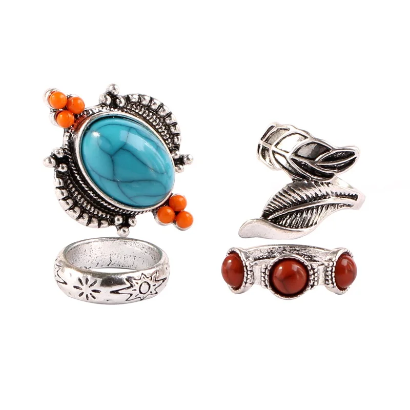 

MIARA.L cross - border fast sale hot style jewelrypopular four-piece set ring ring vintage for ladies