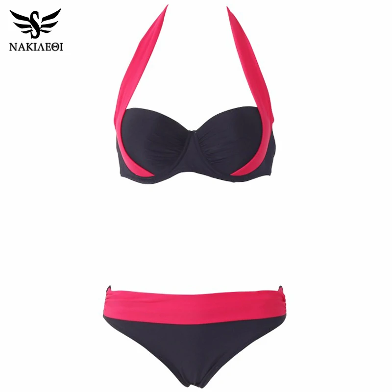 NAKIAEOI 2017 New Sexy Bikinis Women Swimsuit High Waisted Bathing ...