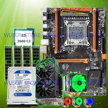 Материнская плата huanan Zhi deluxe X79 с M.2 слотом cpu E5 2660 SR0KK cpu cooler ram 32G(4*8G) 1 ТБ SATA HDD GTX1050Ti 4G видеокарта