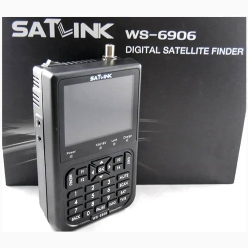 Оригинал Satlink WS 6906 3.5 &quotDVB S FTA цифровой спутниковый метр СБ Finder WS6906 Бесплатная
