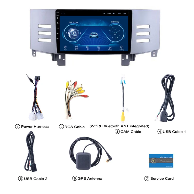 Sale 9 inch Android 8.1 2.5D Tempered HD Touchscreen Radio for Toyota reiz 2006-2009  with Bluetooth USB WIFI support SWC 7