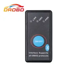 Новый авто код читателя супер мини ELM327 V2.1 ELM 327 Bluetooth OBD-II OBD OBD2 сканер с Мощность переключатель инструмент диагностики