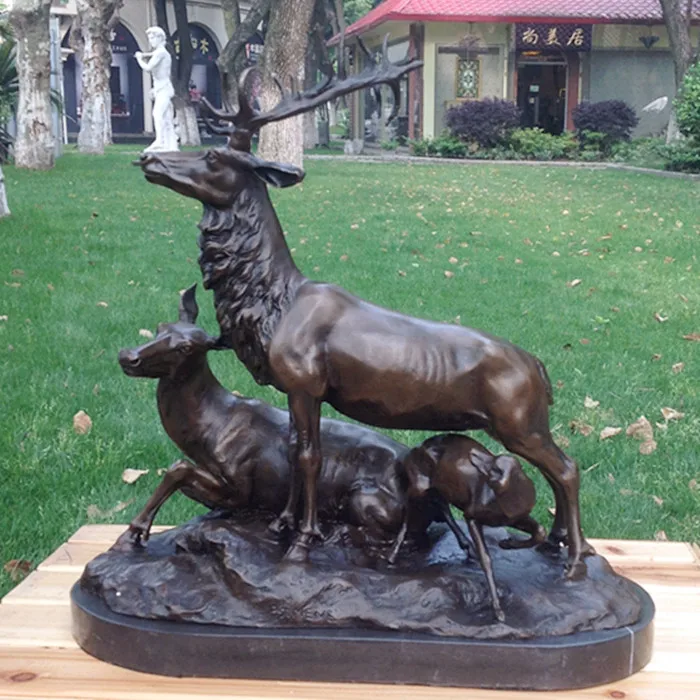 

The copper sculpture like deer animal ornaments crafts jewelry wedding gift Home Furnishing move too lucky decoration