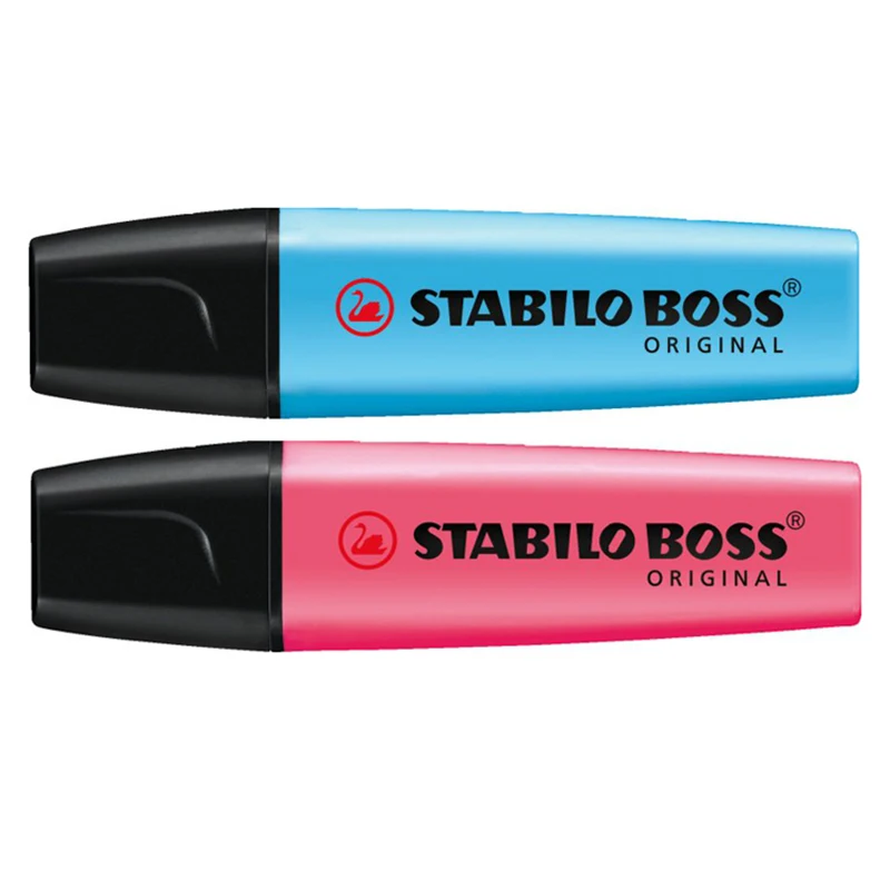 Немецкий маркер Stabilo 70 Boss ручной ярких цветов учетная запись влагостойкий для