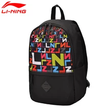 Li-Ning унисекс Городской Спортивный Рюкзак, тренировочные Полиэстеровые сумки, уличный спортивный рюкзак с подкладкой ABSM042 BBF230