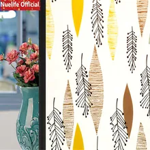 Желтый кленовый лист узор Электростатическая пленка Непрозрачное окно скраб пленка ванная комната гостиная спальня, детская комната пленка из прозрачного ПВХ