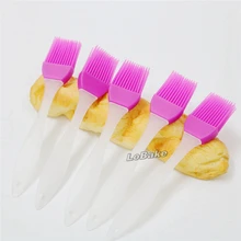 5 шт./лот) маленький размер 17.5 см матовые пластиковые силиконовые ручки Кондитерская выпечка кисти Принадлежности для шашлыков масла соус выступающей utencils для выпечки