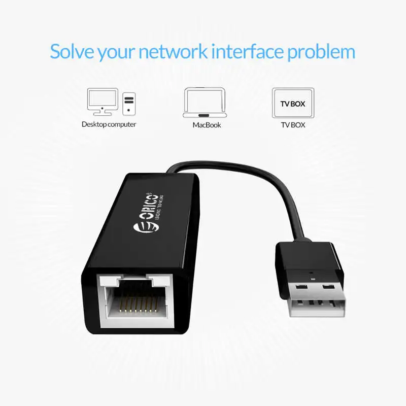 Orico 2 в 1 Usb 0 гигабитный Ethernet адаптер к Rj45 10 м/100 м Lan сетевая карта для Windows Mac Os