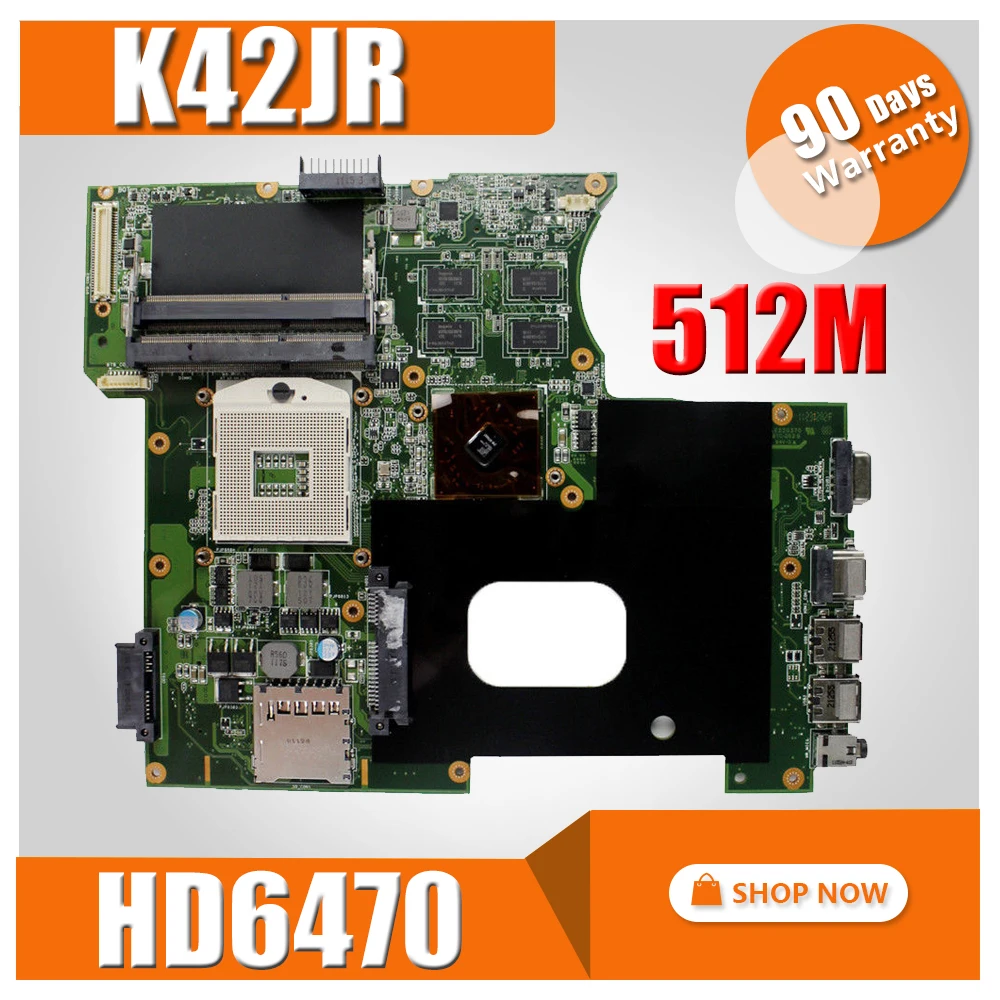 K42JR материнская плата REV4.1 512 m HD6470 для ASUS K42JZ K42JE k42JK материнская плата для ноутбука K42JR материнская плата K42JR тест материнской платы ОК