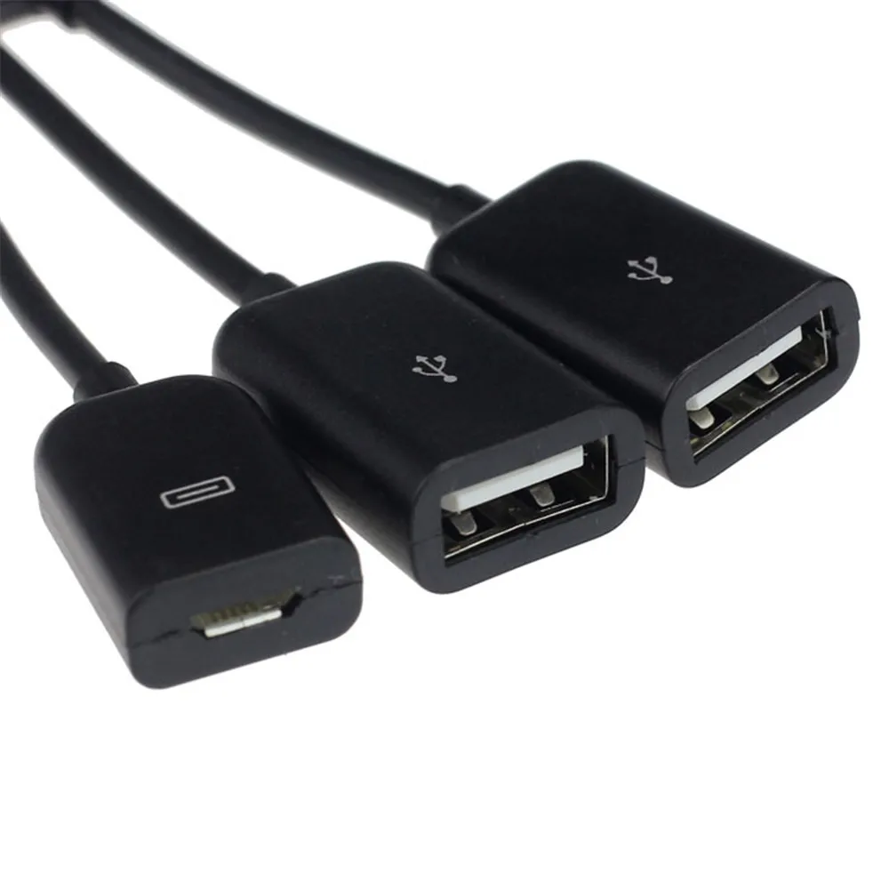 Двойной Micro USB хост OTG концентратор адаптер кабель для Dell Venue8 Pro Windows 8 заводская цена дропшиппинг 30