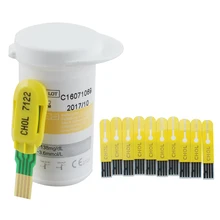 New Arrival CE Approved 10 Pieces Cholesterol Test Strips for CE Bluetooth 4.0 Glucose / Cholesterol 2in1 Meter monitor