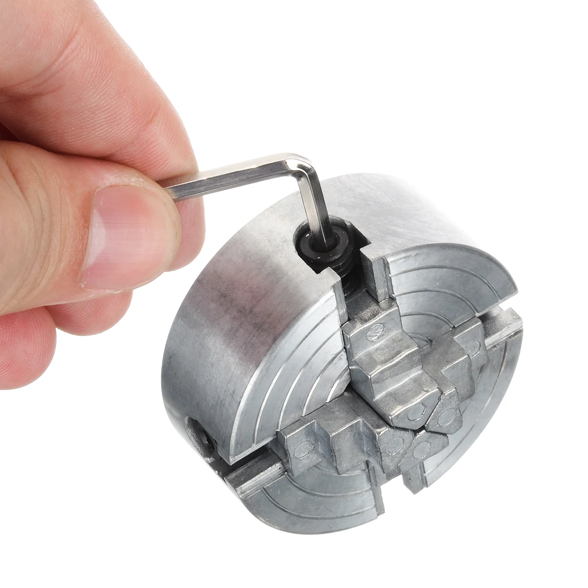 New Aluminum Metal Lathe Chuck Z011A 4-Jaw Chuck Clamp Accessory For Mini Metal Lathe Accessories Drill Chuck