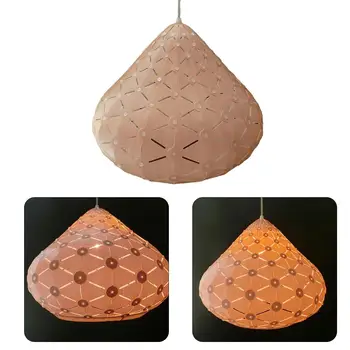 

Home Decor E27 Conical Ceiling Light Lamp Cover Shade Cover Chandelier Lampshade Plastic Durable Bedroom Decor Lampshade