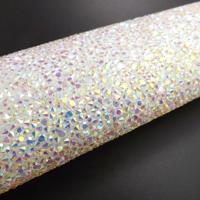Crystal AB Resin Rhinestones Self ADHESIVE SHEET or Hotfix to Fabric