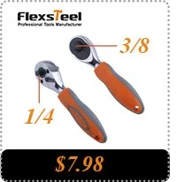 Flexsteel 1 ШТ. 1/4 "и 3/8" Драйв 72 Зубы Quick Release Реверсивный Ключ трещетка гаечный ключ