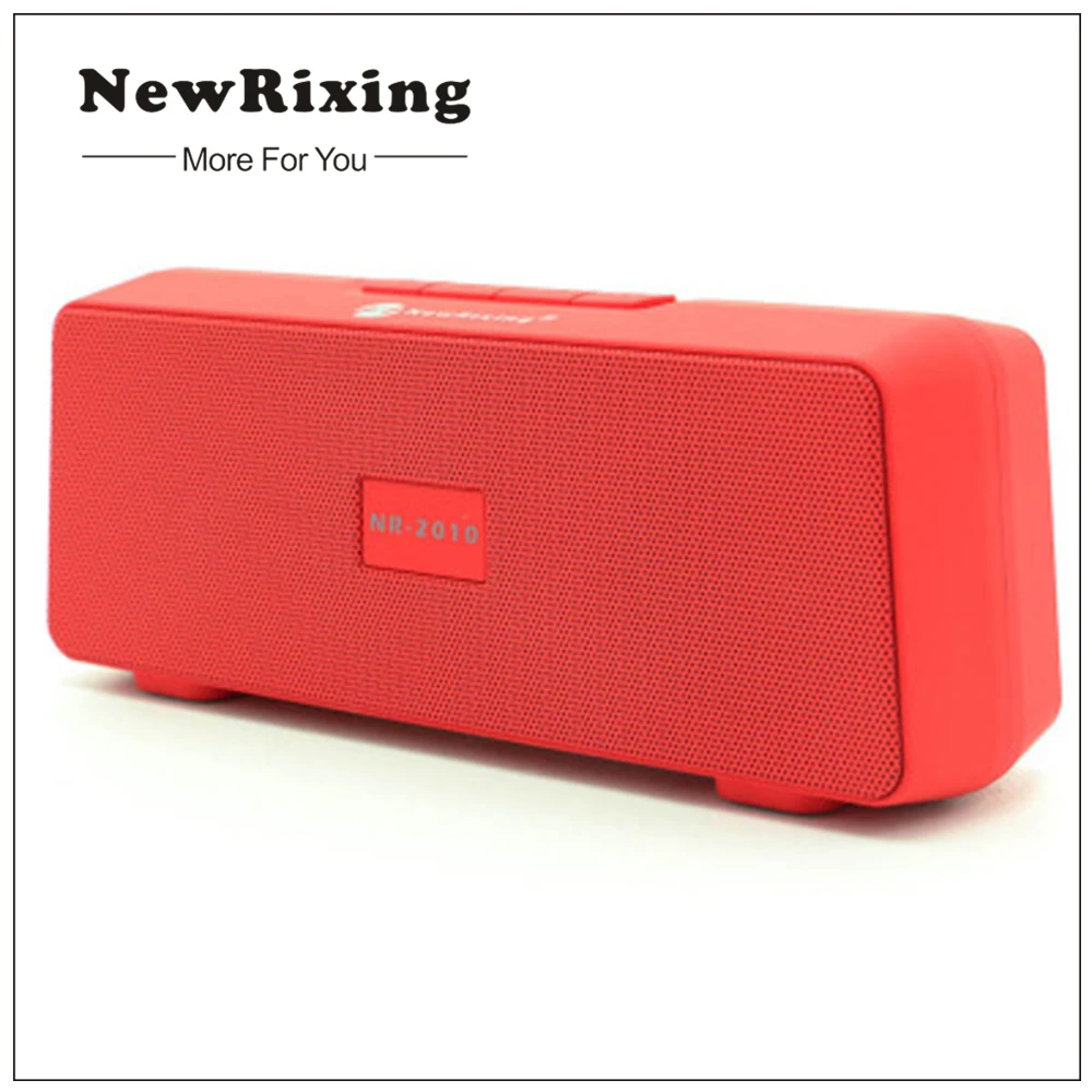 

NewRixing Dual Speaker Portable Wireless Bluetooth Speaker Sound System 3D Stereo Music Surround Support Bluetooth TF AUX USB