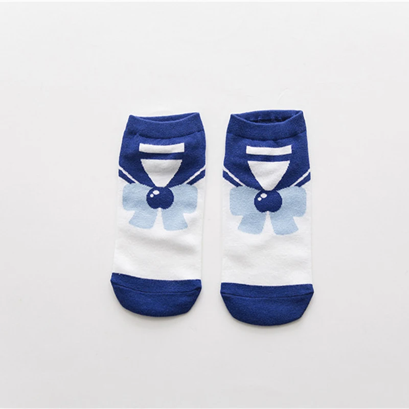 Новые летние женские низкие носки персонализированные креативные хлопковые удобные и дышащие Мультяшные короткие носки для девочек Luna