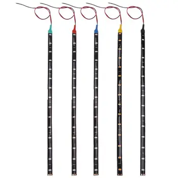 

4pcs 30cm/11.8in DC 12V 15LED Waterproof Flexible Universal Auto Truck Grill Light Strips Car-styling LED Light Strip