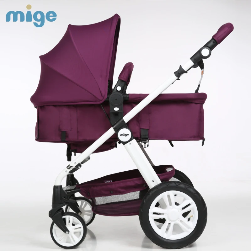 Mige бренд детская коляска Европа baby cart надувные коляски Детские коляски - Цвет: Синий