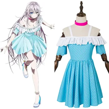 

K Project K Seven Stories Cosplay Neko Miyabi Ameno Blue Costume Adult Women Girl Full Suit Halloween Costumes Custom Made