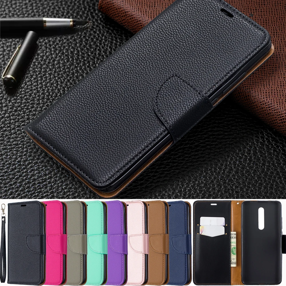 

Wallet Phone Case For Xiaomi Redmi K20 Pro Cover PU Leather Flip Stand Wrist Stand Credit Card Slots Magnetic Closure