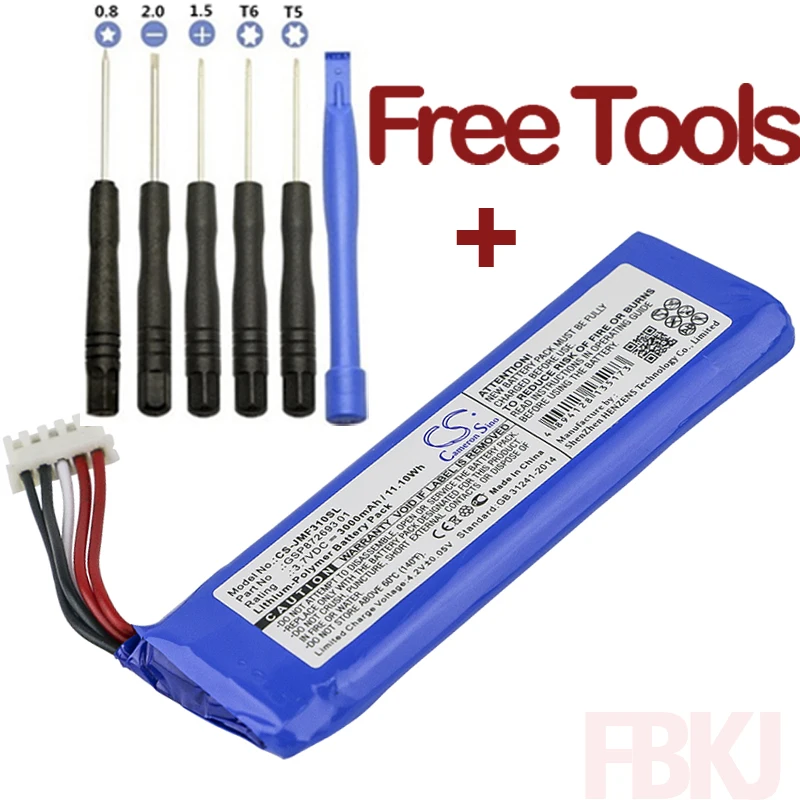 

Latest Version New Battery GSP872693 01 for JBL Flip 4, Flip 4 Special Edition
