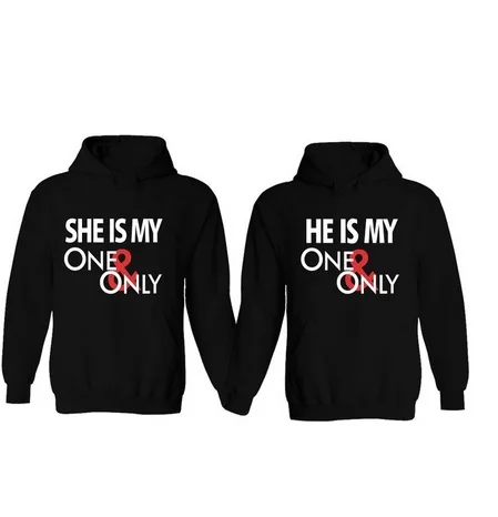 Online Get Cheap His And Hers Hoodies -Aliexpress.com Alibaba Group SHE/HE IS MY ONE & ONLY Matching Couple Hoodies His and Her Letter Printed - Online Get Cheap His And Hers Hoodies -Aliexpress.com Alibaba Group
