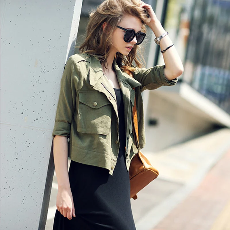 short green jacket womens