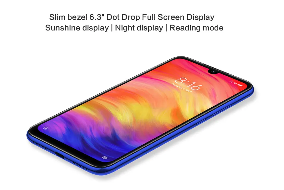 Глобальная версия Xiaomi Redmi Note 7 4GB 128GB смартфон S660 Octa Core 4000 мА/ч, 6," 2340x1080 48+ 13 Мп двойной Камера мобильного телефона из закаленного стекла