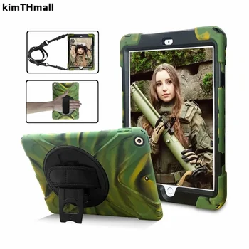 

Case For iPad Pro 10.5 case for iPad Air 3 Cover Stand long Strap Shoulder Heavy Duty Silicone Safe Child case for iPad Air 2019