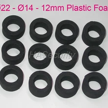 22-14-12мм(12 шт.) Пенопласт/прокладка для объектива CCTV для блокировки ИК-фонарей камеры безопасности установка в сборе