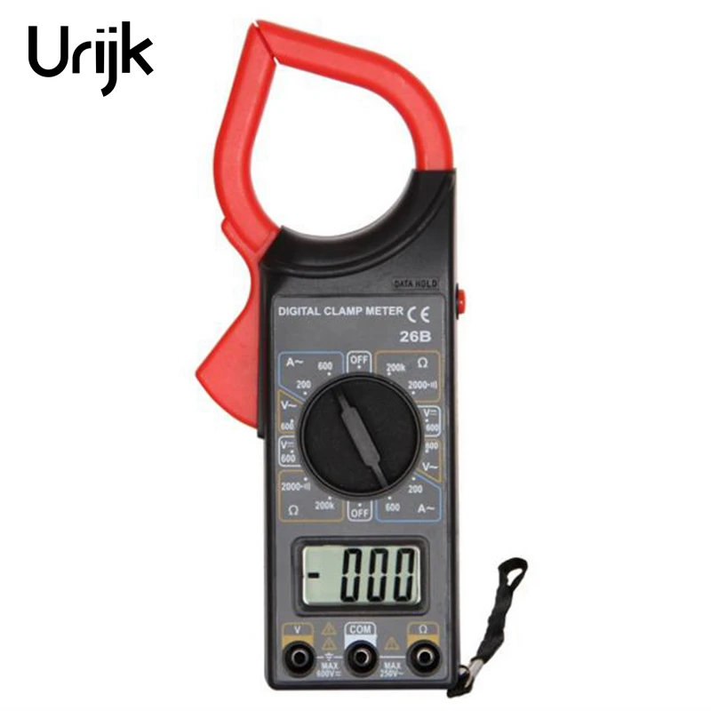 Urijk DT26B Clamp Type Ammeter Electrical Measure Tool Instruments