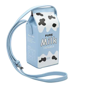 

Banana Milk Box Bag Leather Women Shoulder Bags Mini Female Crossbody Bags Brand Designer Lady Phone Wallet Messenger Bag #YL1