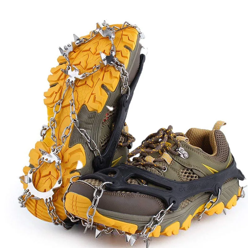 Ice Snow Grips Anti Slip Crampons Nonslip Shoe Cover Steel Ice Gripper