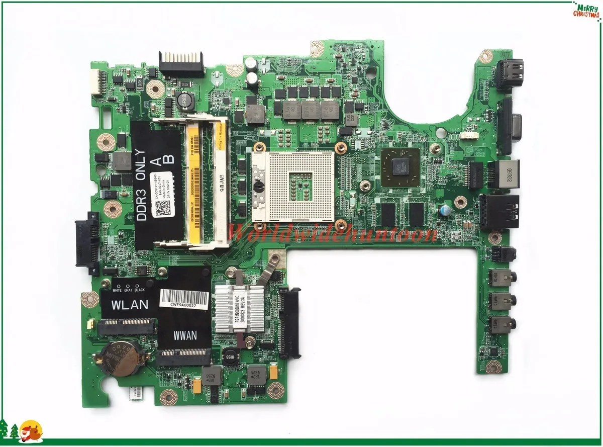 High Quality MB 04GY2Y CN-04GY2Y For Dell Studio 1558 Laptop Motherboard DA0FM9MB8D1 PGA989 Non-Integrated DDR3 100% Tested | Компьютеры и